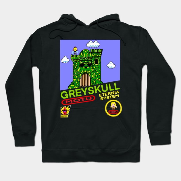 Grey Skull Game Hoodie by Shoryotombo